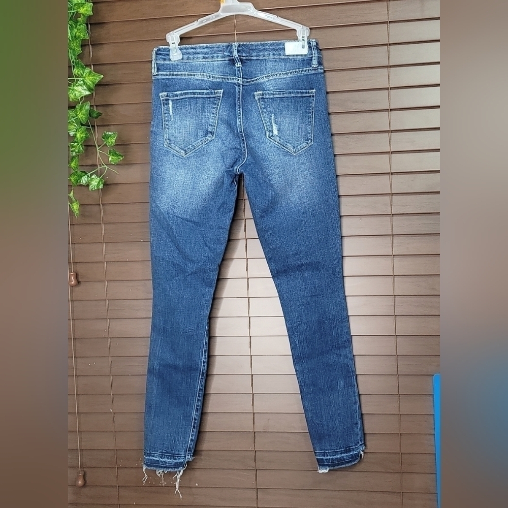 Dear John Gisele High-waisted Skinny Distressed Raw Hem Women's Jeans Size 25 - Picture 2 of 12